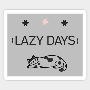 Lazy Cat - Furbaby - Cat Stretching Out Asleep Sticker